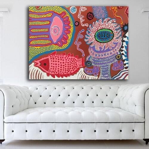 Print Oil Painting Wall painting Yayoi Kusama Give-Me-Love-detail Home Decorative Wall Art Picture For Living Room painting