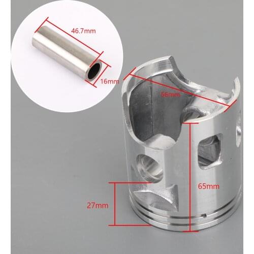 Artudatech Piston Kit & Rings Set Fit for Yamaha DT 125 E F G H 1978-1981 / DT 125 MX 1986-1991 56mm /56.25mm /56.50mm Bore Size