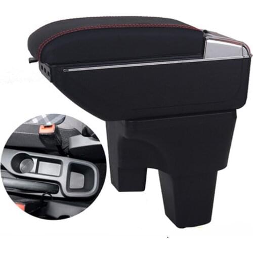 For MG MG3 armrest box central Store content box with cup holder ashtray USB MG3 armrests box