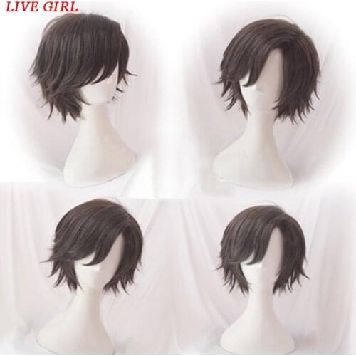 LIVA GIRL Anime Game Mystic Messenger Cosplay Harajuku Curly Hair Wig 707 Yoosung Zen V Japanese hair costume
