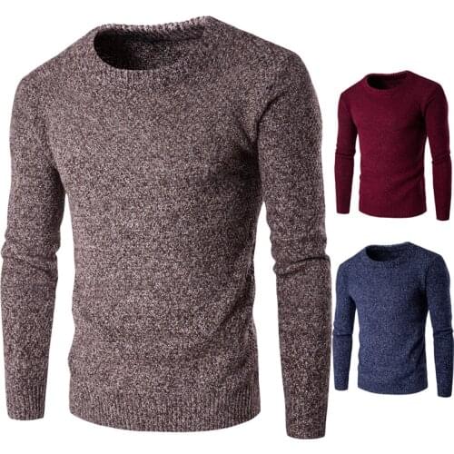 Men Sweaters Brand Casual Sweater O-Neck Slim Fit Men Long SleeveMale Sweater Casual Thin Solid Clothes Autumn