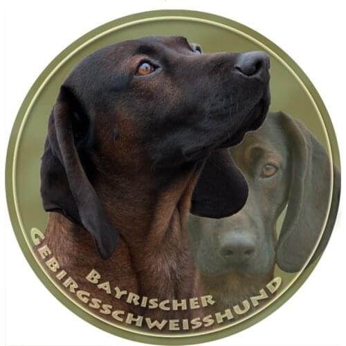 S40355# Various Sizes PVC Decal Bavarian Mountain Hound Dog Car Sticker For Bumper Rear Window Laptop Refrigerator Toilet