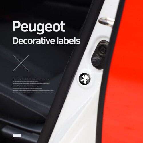 4Pcs Car Hood Protection Noise Reduction Stickers For Peugeot 106 107 108 206 207 208 306 307 308 407 408 505 508 5008 4007 4008