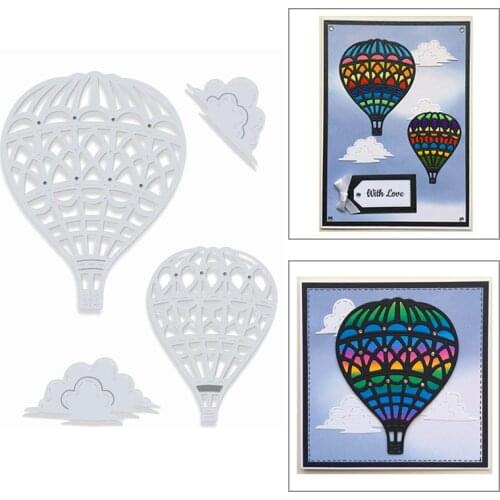2020 New Hot Air Balloon Metal Cutting Dies For Cut Paper Craft Making Cloud Decoration Greeting Card DIY Scrapbooking No Stamps