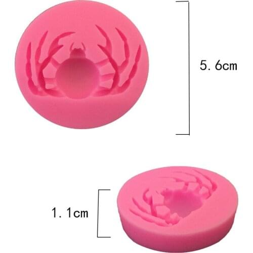 A new spider Halloween liquid silicone cake mold M154