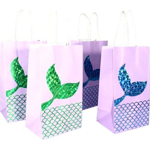 Mermaid handbag paper bag wedding gift packaging hot cake bag gift bag party decoration little mermaid party