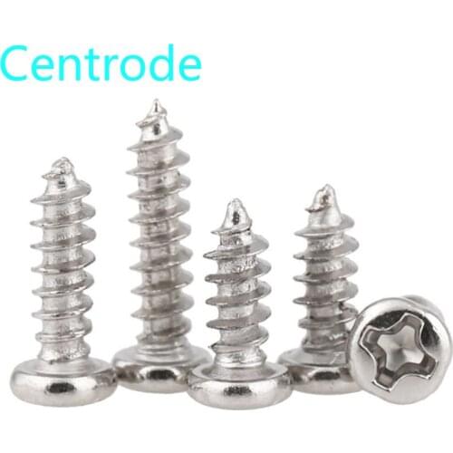 GuHua Cross Pan Head Self Tapping Mini Screws Hardened PA Philips Round Head Tapping Electronic small screw M1M1.2M1.7 500pcs