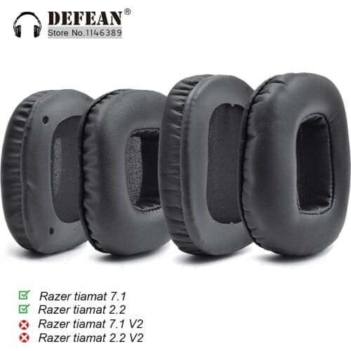 Replacement Cushion earmuff Ear Pads earpad cover pillow For Razer Tiamat 7.1 / Tiamat 2.2 Surround Sound headset headphone