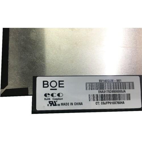 For BOE NV140QUM-N61 NV140QUM N61 LED Display LCD Screen Matrix for Laptop 14.0" 3840X2160 Matte Replacement Tested Grade A