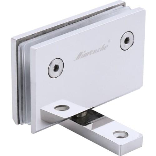 360 Degree Rotation Stainless Steel Frameless Shower Glass Door Hinges Glass Clamps Fixed Clip for 8~12mm Glass
