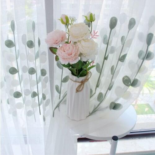 Embroider curtain window gauze wave window gauze balcony gauze curtain gauze curtain bedroom sitting room gauze window curtain