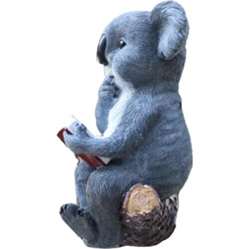 Funny Solar Garden Statue LED Lights Resin Koala Bear Figure Decorative Gift