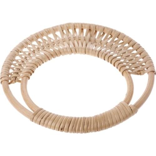 Wooden Rattan Bag Handle Replacement for DIY Making Purse Handbag Tote 203F