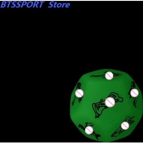 1 PCS 12 Positions Sexy Romance Love Humour Gambling Adult Games Erotic Craps Pipe For Couples Glow In The Dark Funny Sex Dice
