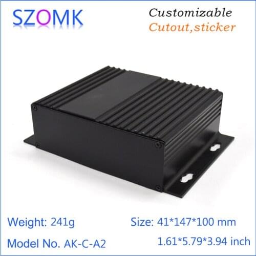 1 piece 41*147*100mm new hot selling extrusion aluminum enclosure for pcb device box instrument enclosure aluminum housing case