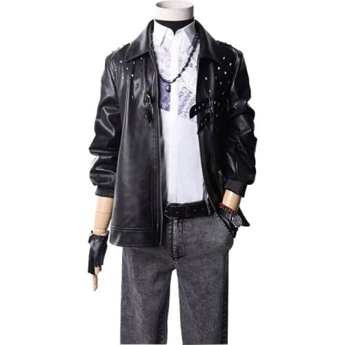 Anime Game Evol Lin Xiao Cosplay Costume T-Skirt Leather Belts Daily Carnival Party Festival Uniform Brand New