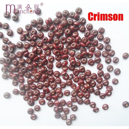 50PCS / Lots 5 Color Red Yellow Blue brown Crismon 8MM Abacus bead Marquise Shape wood Loose beads For Making accessories
