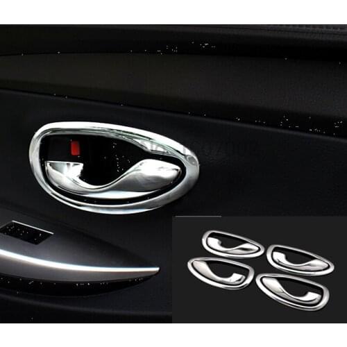 For Toyota Yaris XP150 5dr Hatchback 2014 2015 8pcs Chrome Car Interior Door Handles Cover Trims Covers Protector Accessories