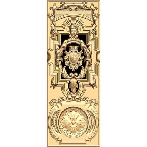 Home Decor 3D STL Model Door for CNC Router 3D Printer Artcam Aspire Bas Relief