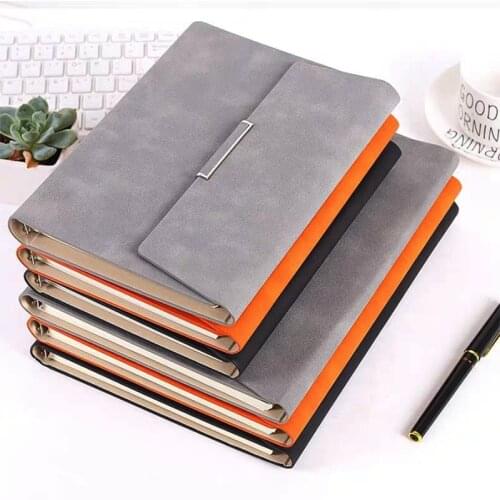 PU Leather Bible Travel Tri-fold loose-leaf Notebook Metal decoration A5 A6 B5 Diary Weekly Agenda Planner spiral Notepad Gift