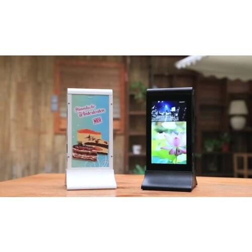 FYD-835S New Wireless Mobile Charger Restaurant Charging Station Table Digital Advertising Menu Powerbank Holder Power Bank
