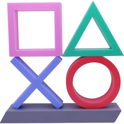 Playstation Sign Voice Control Game Icon Light Acrylic Atmosphere Neon Bar Decor