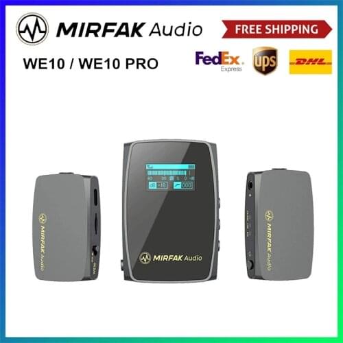 Mirfak We10 We10 Pro Audio Announces Dual Channel Compact Wireless SD Card Microphone SYSTEM PK Comica Boom x