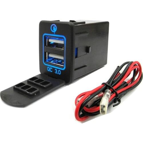 It is suitable for the new sylphy2012-2019 modified qc3.0 dual car charging mobile phone charger USB dual fast charging socket