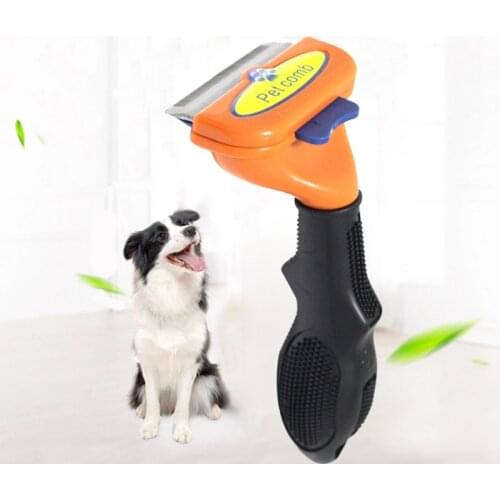 2021New Pet Hair Shedding Comb Pet Dog Cat Brush Grooming Tool Hair Removal Comb Puppy Kitten Trimmer Combs For Dogs Cats