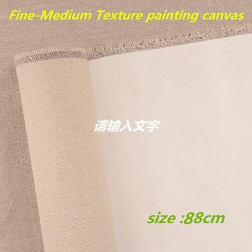 88cm wide Artists Acrylic Primed linen Canvas Roll - Medium Texture