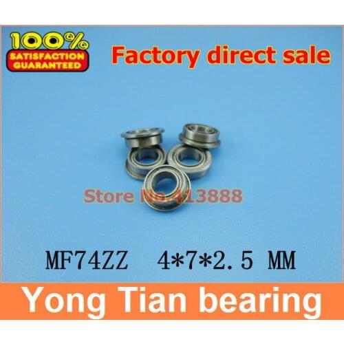 SMF74ZZ F674 FL74ZZ stainless steel 440C ball bearing 4*7*8.2*2.5*0.6mm miniature bearing with flange