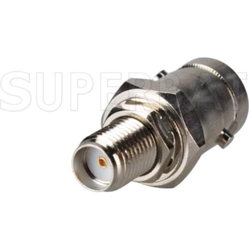 Superbat 5pcs SMA-BNC Adapter SMA Jack Bulkhead to BNC Female Straight Nickelplated Coaxial Connector