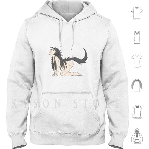 Sexy Wolf Howl 2 Hoodie long sleeve Demon Wolf Hentai Sexy Ecchi Anime Manga Monster Pinup Comics Cartoon Oppai