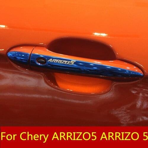 Inner door handle frame interior modification inner door bowl handle decoration sequin stickers For Chery ARRIZO5 ARRIZO 5