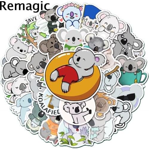 50pcs Animal Koala Stickers paster Cartoon characters anime movie funny decals scrapbooking diy phone waterproof decorations