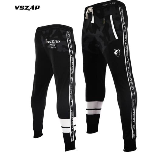 VSZAP sports fitness MMA jogging combat and velvet long pants fighting guard pants male loose training casual autumn