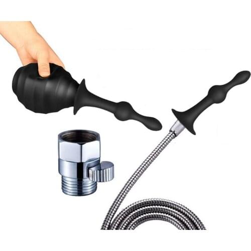 Wetips Silicone Bidet Shower Washing Hygienic Anal Shower Anal Douche Washer Enema Cleaning Ducha Higienica Anal Cleaner