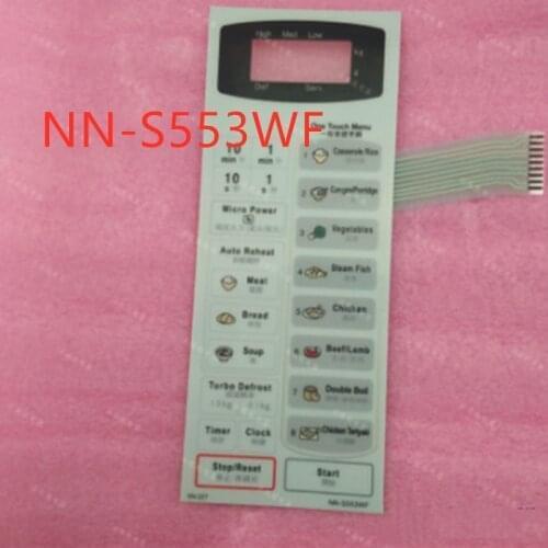 2pcs new Microwave oven panel membrane switch NN-S553WF switch