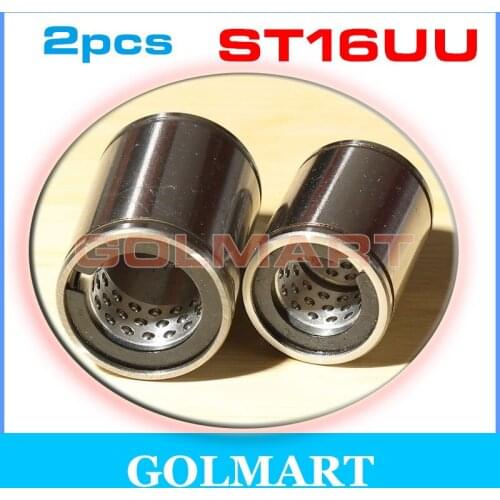 2pcs ST16UU 16x28x37mm linear ball bearing Kugellager Linearlager Bush bushing for 16mm shaft rail