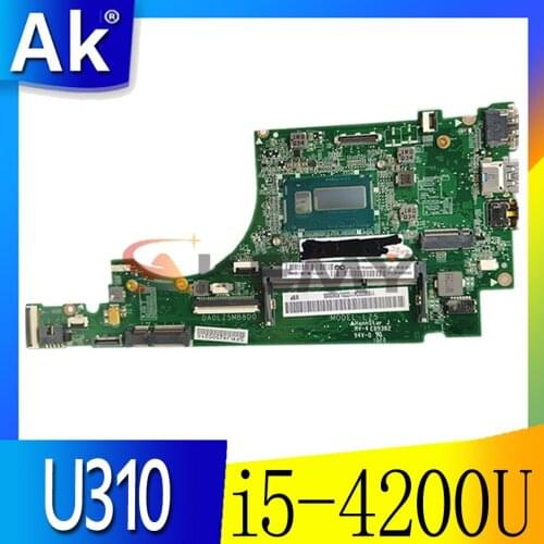 Akemy DA0LZ5MB8D0 For lenovo ideapad U330p laptop motherboard SR170 i5-4200U cpu onboard Main board works