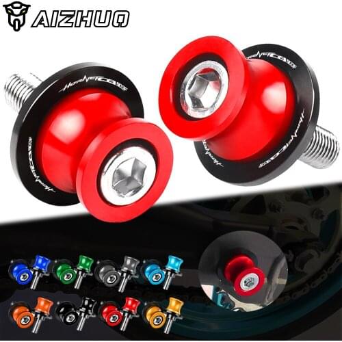 Motorcycle Accessories Stand Screws FOR HONDA CB900F HORNET CB900 F Hornet 2001-2008 CNC Aluminum Swingarm Slider Spools M8 LOGO