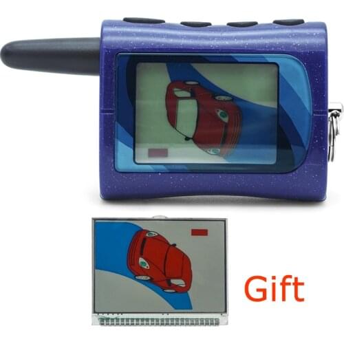 2 Way LCD Remote Car Starter keychain + Lcd display For Sher khan magicar Automatic Function Car Keychain LCD MA