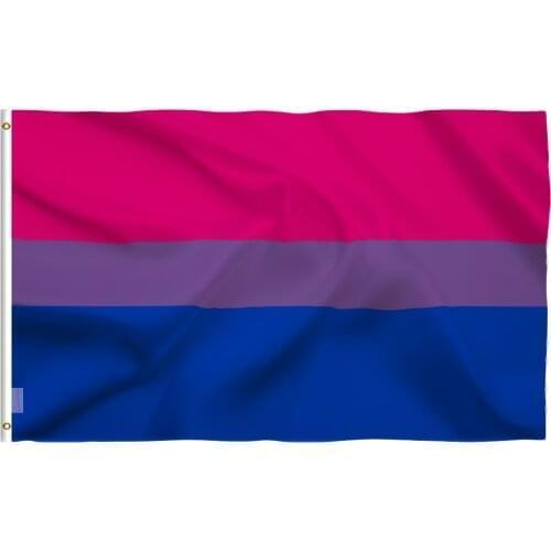 3*5 FEET Bisexual rainbow flag banner of peace banner flag Home Furnishing decorative polyester NN014