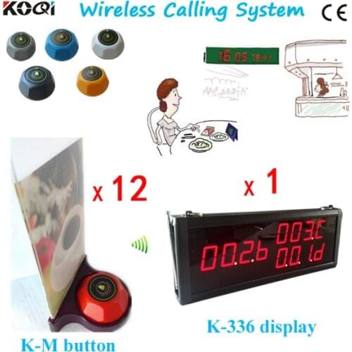 Wireless calling pager system K-336+K-M-White+K-SP-White