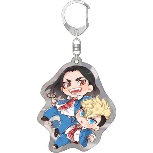 Anime Tokyo Revengers Role Keychains Cosplay Manjiro Ken Takemichi Hinata Atsushi Chibi Kawaii Bag Pendant Fans Collection Props
