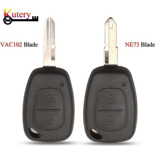 Kutery 10pcs/Lot Remote Car Key Shell For Renault Traffic Master Vivaro Movano With Ne73/VAC102 Blade 2Buttons Key Case Fob
