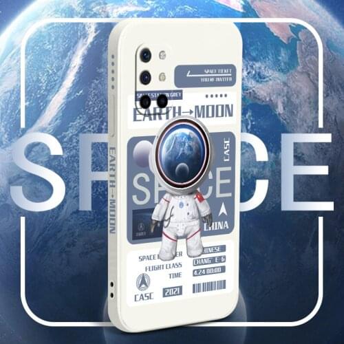 Traveling Astronaut Phone Case For Oneplus 8t 9 9pro 9r pro Liquid Silicone Cover