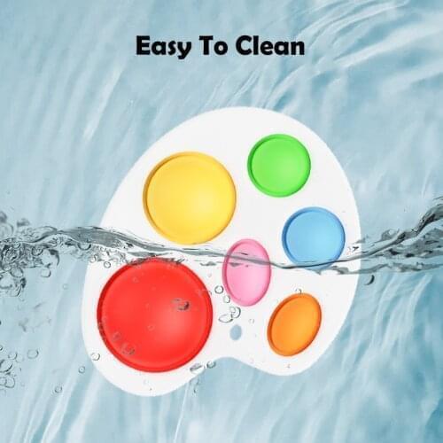 Chenkai 10pcs Silicone Bubble Pop Toy Teether DIY Baby Chewing Pendant Nursing Sensory Pacifier Dummy Jewelry Animal Toy