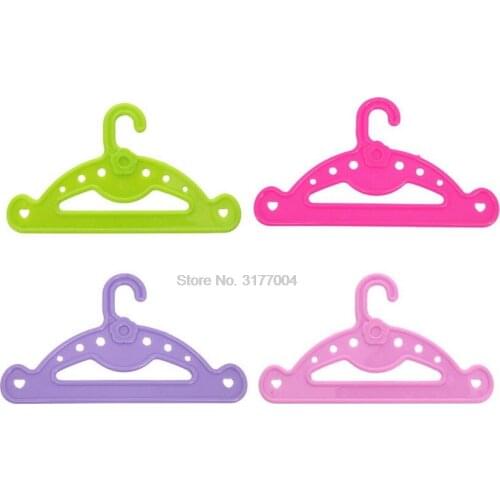 DHL 200set 5pcs/set Doll Clothes Accessories Hanger Fit 18 Inch Doll &43cm New Baby - Clothes