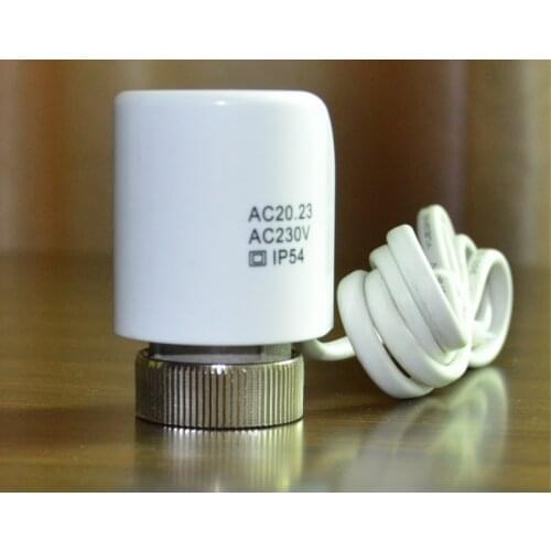 230v 24v normally open close Electric thermal actuator for manifold underfloor heating valve radiante actuador M30X1.5